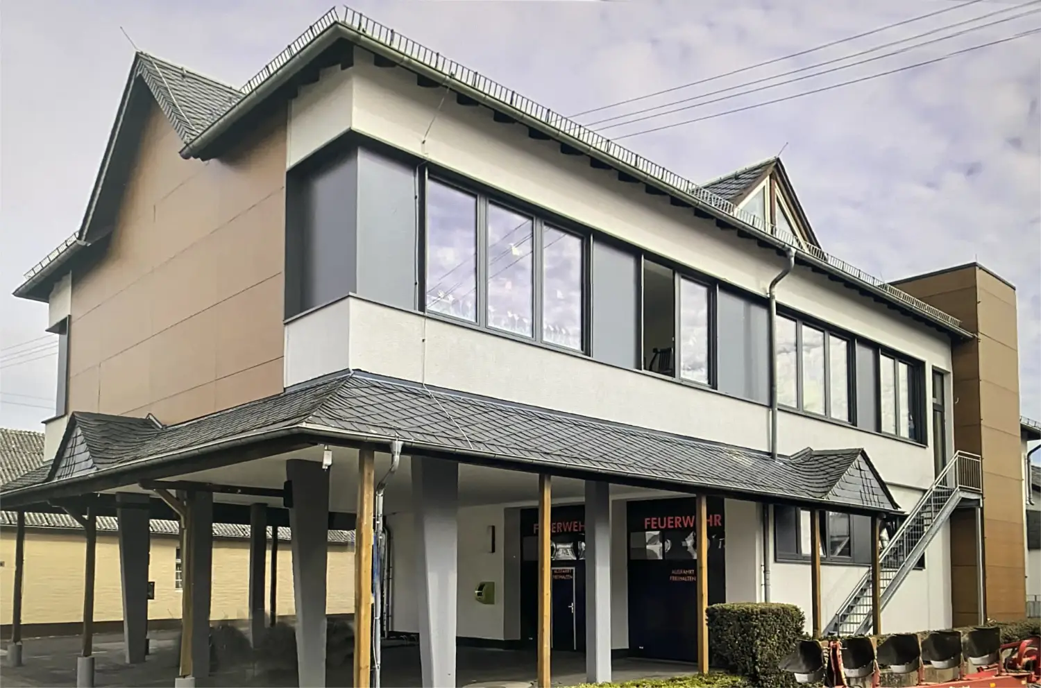 Gemeindezentrum-Moersdorf mit Freiwilliger Feuerwehr